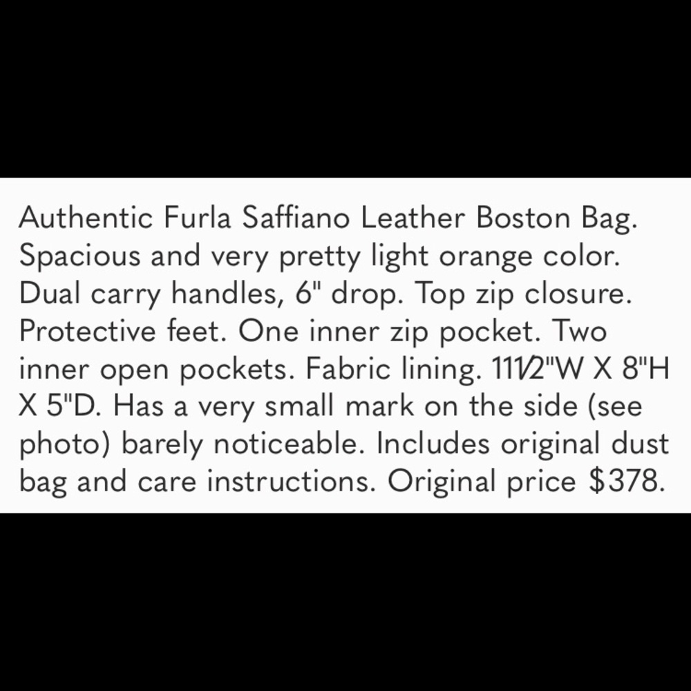 Furla Saffiano Leather Boston Bag - Picture 3 of 8